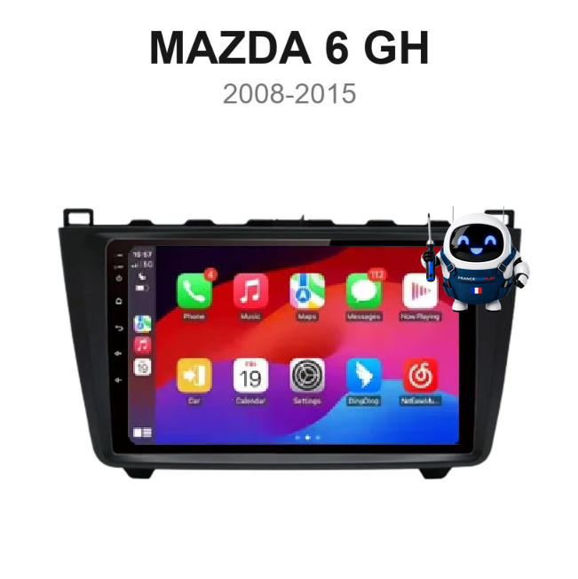 Écran CarPlay et Android Auto sans fil pour Mazda 6 GH (2008-2015)