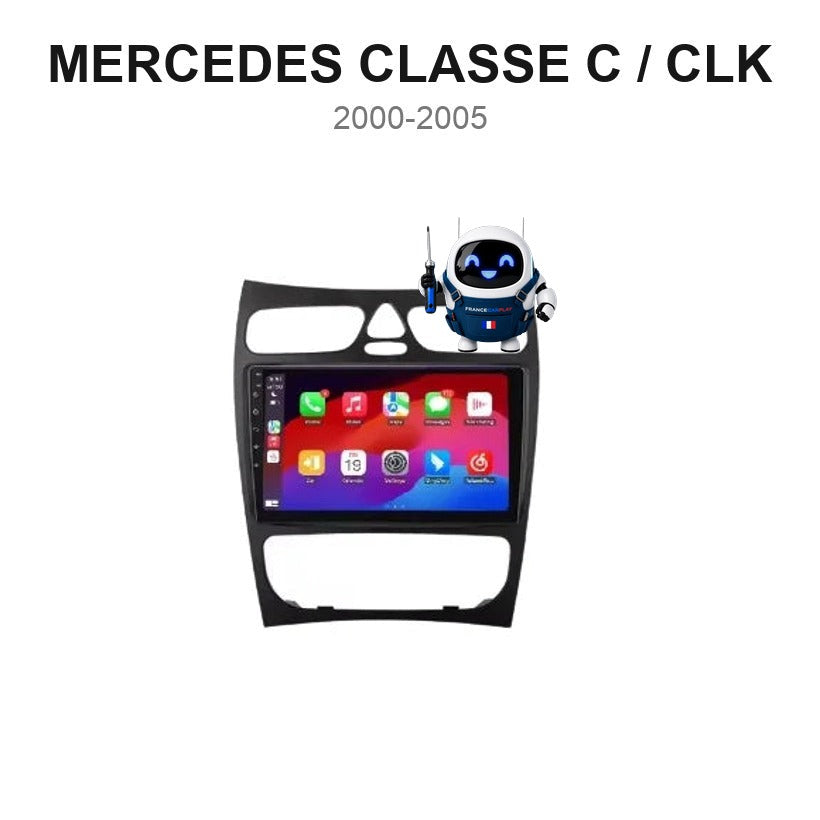 Écran CarPlay et Android Auto sans fil pour Mercedes Classe C / CLK (2000-2005)