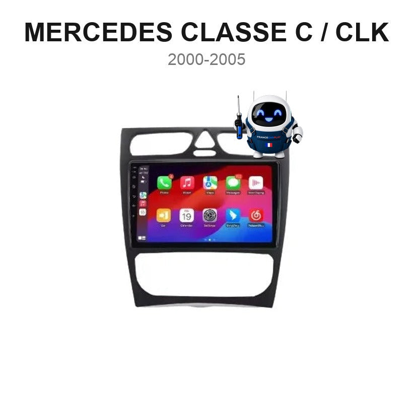 Écran CarPlay et Android Auto sans fil pour Mercedes Classe C / CLK (2000-2005)