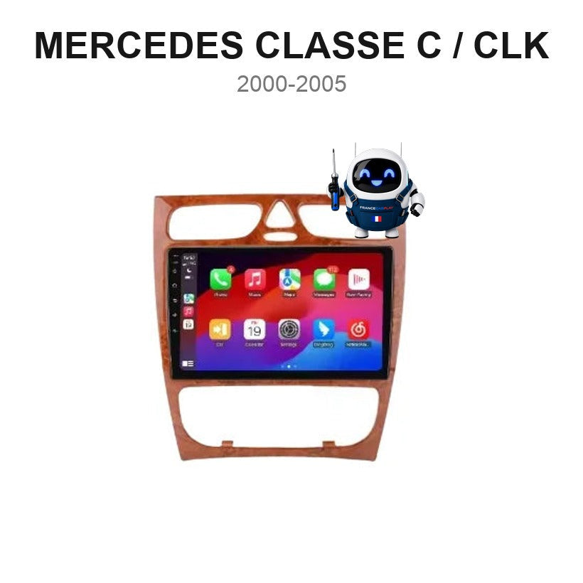 Écran CarPlay et Android Auto sans fil pour Mercedes Classe C / CLK (2000-2005)
