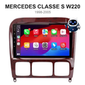 Écran CarPlay et Android Auto sans fil pour Mercedes Classe S W220 (1998-2005)