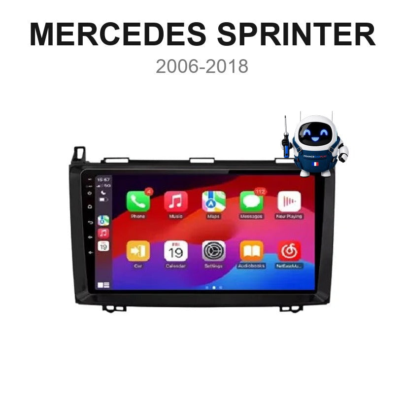 Écran CarPlay et Android Auto sans fil pour Mercedes Sprinter W906 (2006-2018)