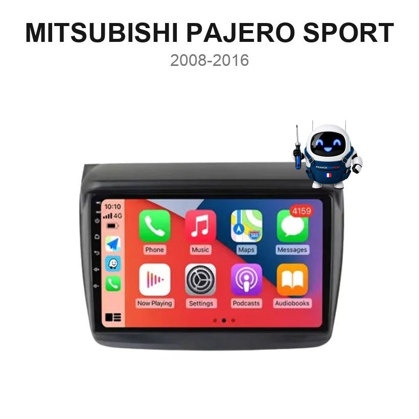 Écran CarPlay et Android Auto sans fil pour Mitsubishi Pajero Sport (2008-2016)