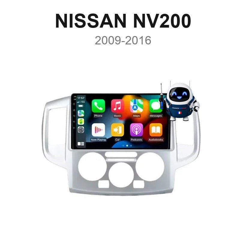 Écran CarPlay et Android Auto sans fil pour Nissan NV200 (2009-2016)
