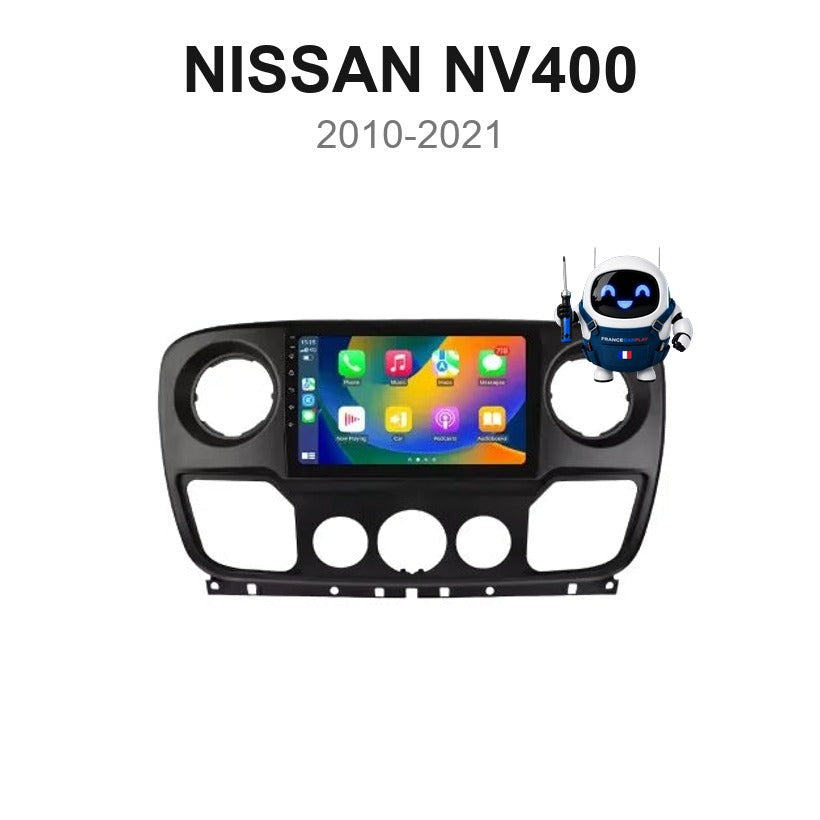 Écran CarPlay et Android Auto sans fil pour Nissan NV400 (2010-2021)