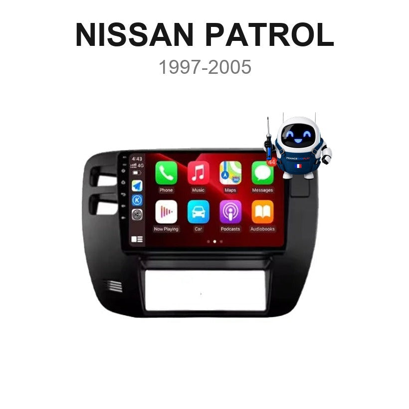 Écran CarPlay et Android Auto sans fil pour Nissan Patrol (1997-2005)
