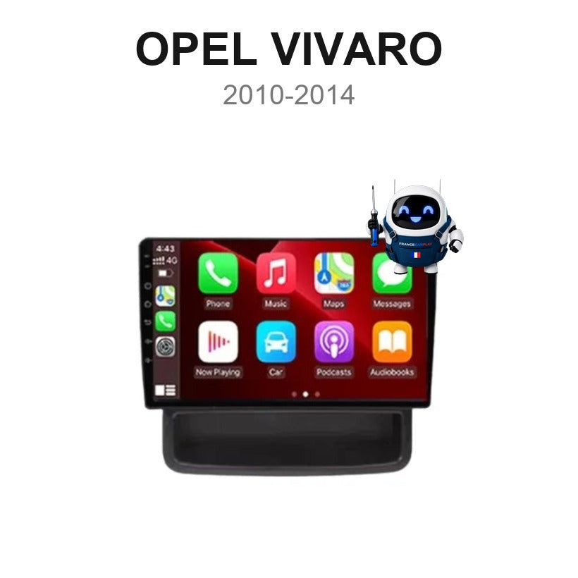 Écran CarPlay et Android Auto sans fil pour Opel Vivaro (2010-2014)