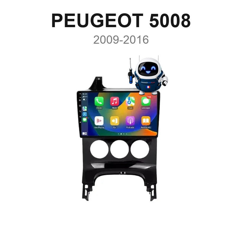 Écran CarPlay et Android Auto sans fil pour Peugeot 5008 (2009-2016)