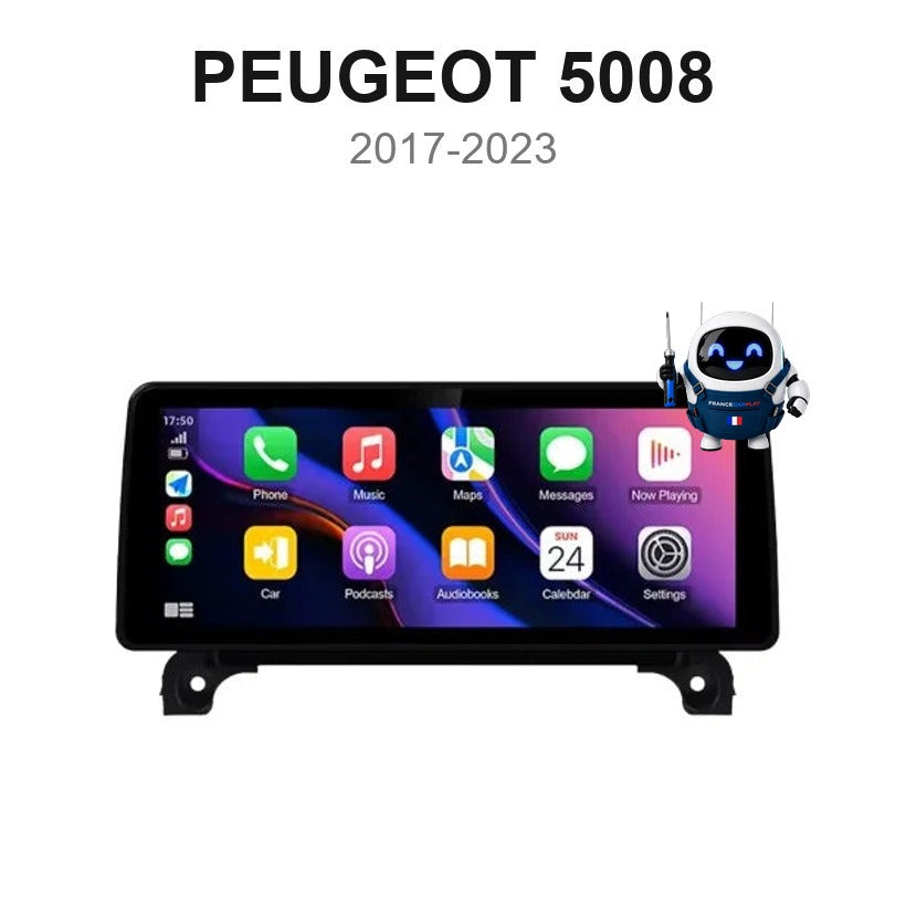Écran CarPlay et Android Auto sans fil pour Peugeot 5008 (2017-2023)