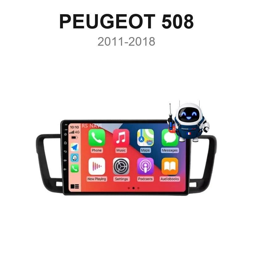 Écran CarPlay et Android Auto sans fil pour Peugeot 508 (2011-2018)