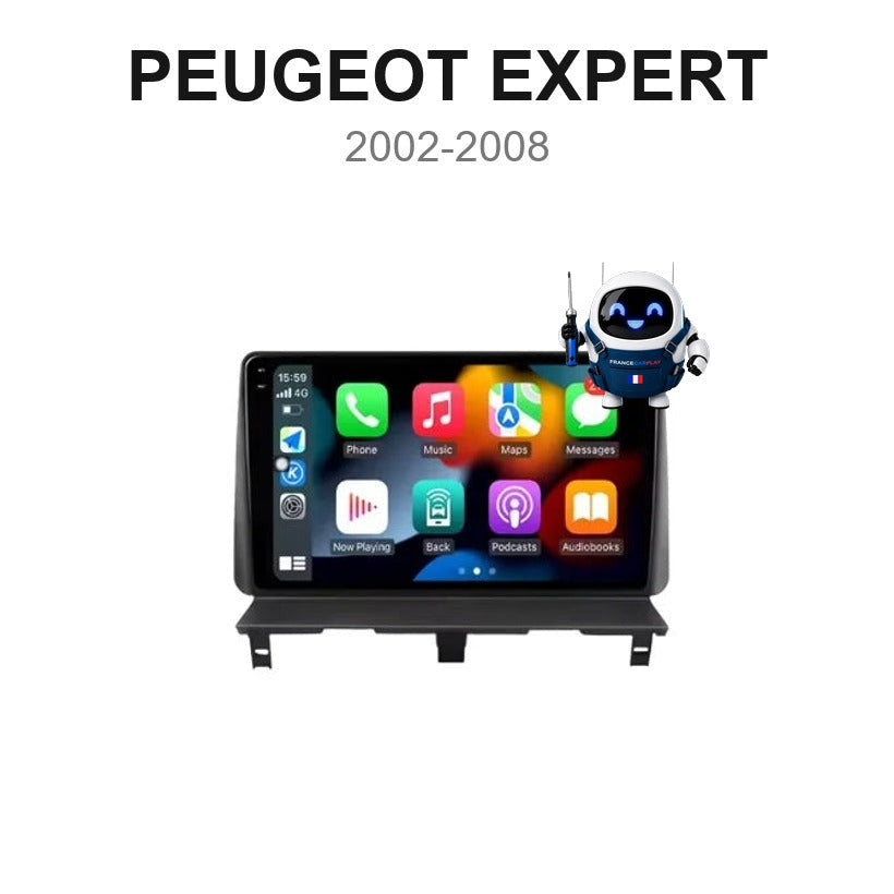 Écran CarPlay et Android Auto sans fil pour Peugeot Expert (2002-2008)