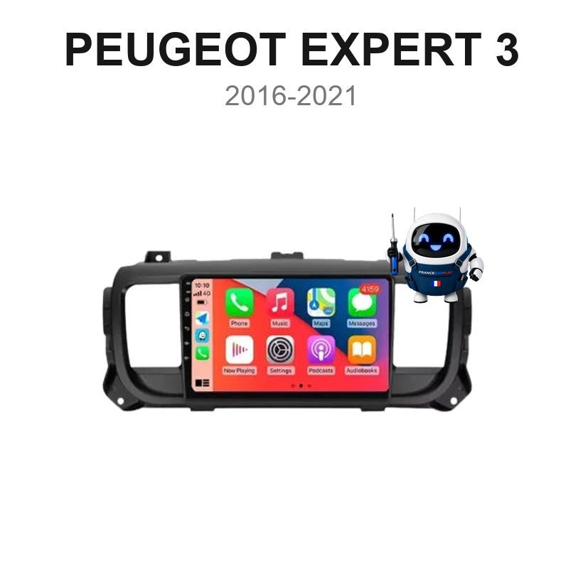 Écran CarPlay et Android Auto sans fil pour Peugeot Expert 3 (2016-2021)