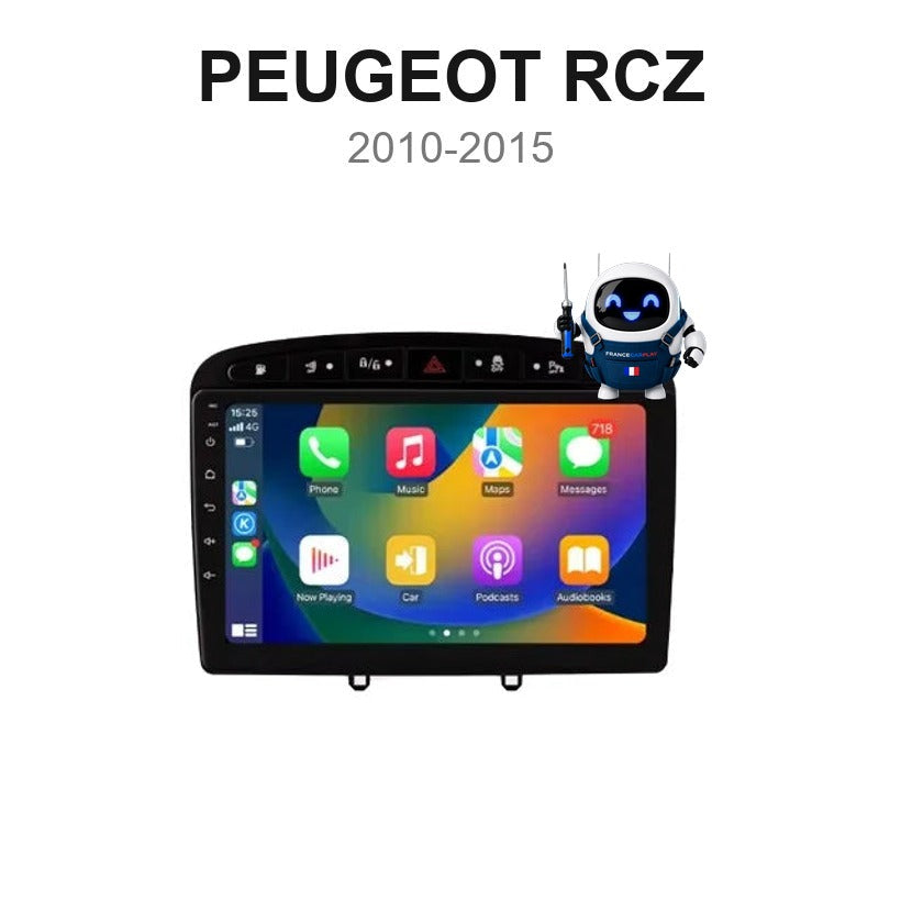 Écran CarPlay et Android Auto sans fil pour Peugeot RCZ (2010-2015)