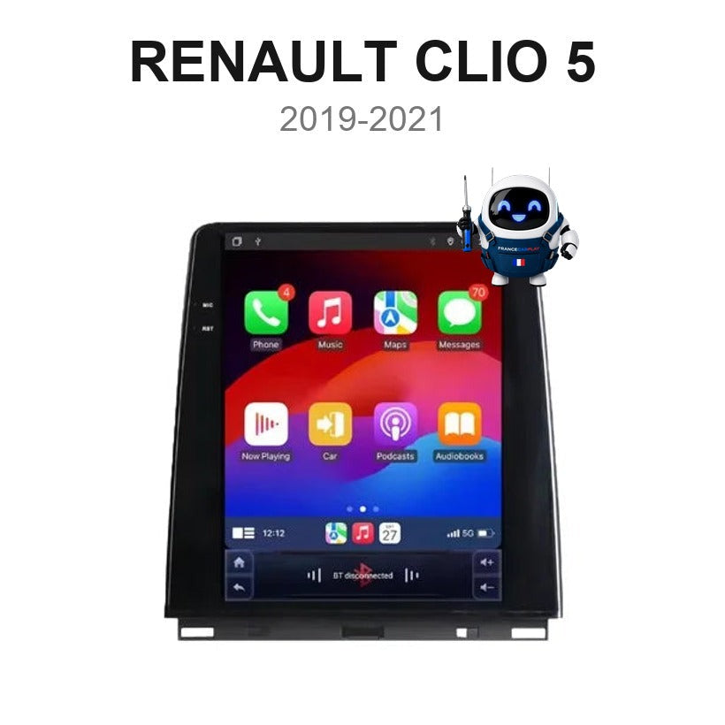 Écran CarPlay et Android Auto sans fil pour Renault Clio 5 (2019-2021)