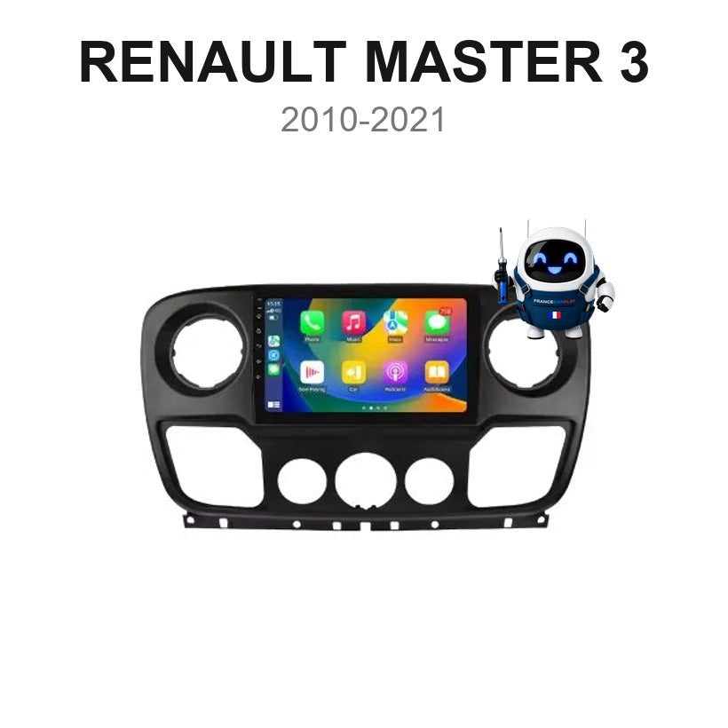 Écran CarPlay et Android Auto sans fil pour Renault Master 3 (2010-2021)