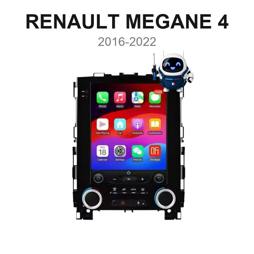 Écran CarPlay et Android Auto sans fil pour Renault Mégane 4 (2016-2022)