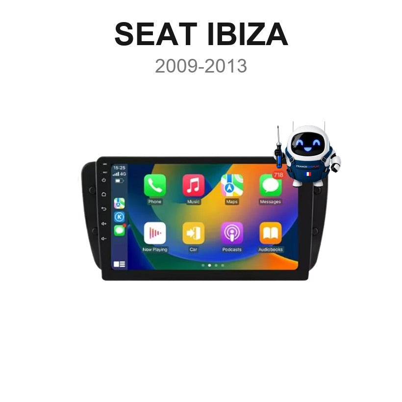 Écran CarPlay et Android Auto sans fil pour Seat Ibiza (2009-2013)