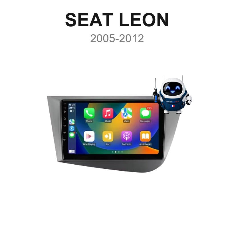 Écran CarPlay et Android Auto sans fil pour Seat Leon (2005-2012)