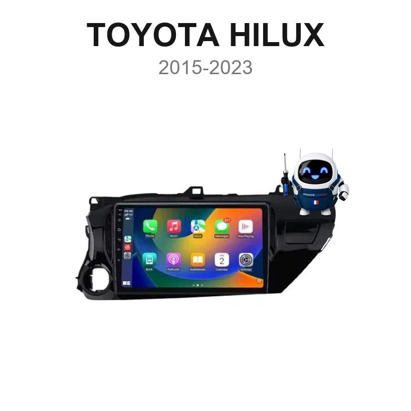 Écran CarPlay et Android Auto sans fil pour Toyota Hilux (2015-2023)
