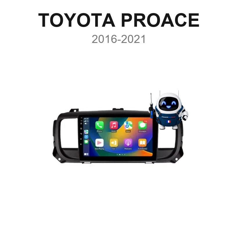 Écran CarPlay et Android Auto sans fil pour Toyota Proace (2016-2021)