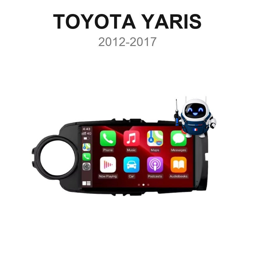 Écran CarPlay et Android Auto sans fil pour Toyota Yaris (2012-2017)