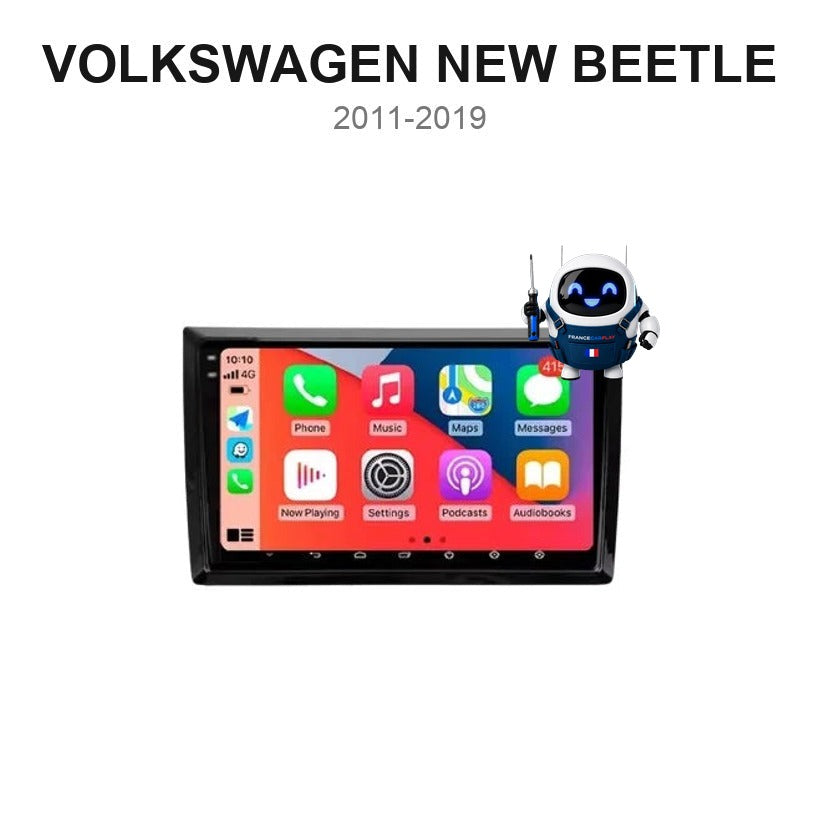 Écran CarPlay et Android Auto sans fil pour Volkswagen New Beetle (2011-2019)