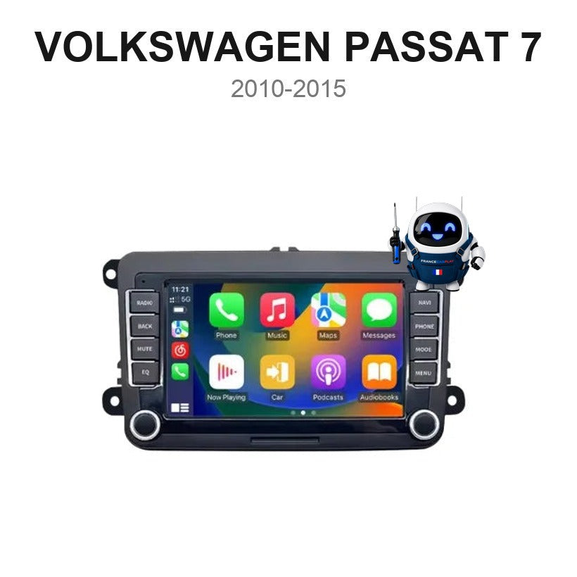 Écran CarPlay et Android Auto sans fil pour Volkswagen Passat 7 (2010-2015)