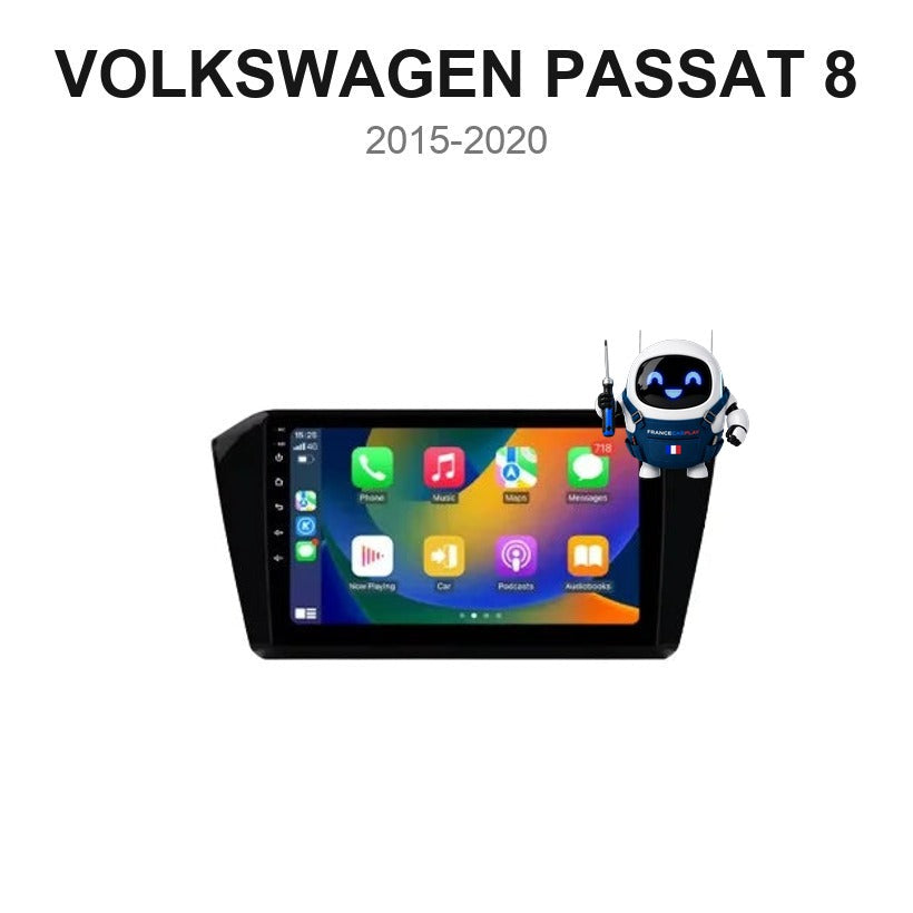 Écran CarPlay et Android Auto sans fil pour Volkswagen Passat 8 (2015-2020)
