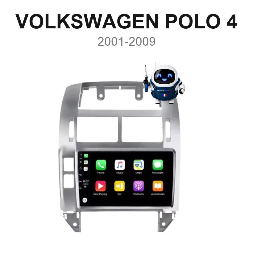 Écran CarPlay et Android Auto sans fil pour Volkswagen Polo 4 (2001-2009)