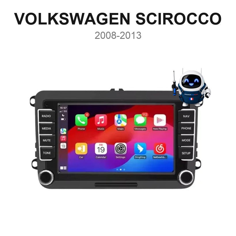 Écran CarPlay et Android Auto sans fil pour Volkswagen Scirocco (2008-2013)