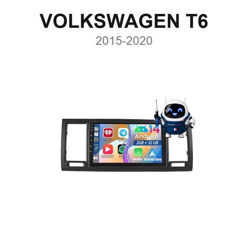 Écran CarPlay et Android Auto sans fil pour Volkswagen T6 MK6 (2015-2020)