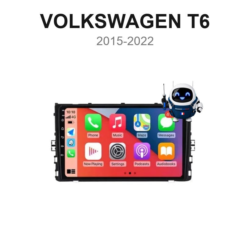Écran CarPlay et Android Auto sans fil pour Volkswagen T6 MK7 (2015-2022)
