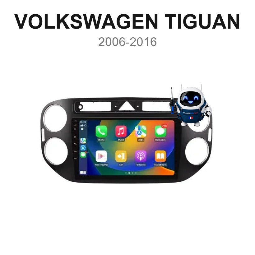 Écran CarPlay et Android Auto sans fil pour Volkswagen Tiguan (2006-2016)
