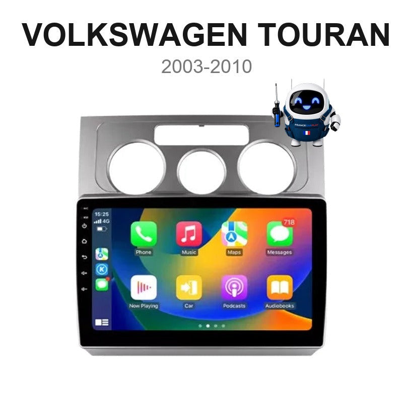 Écran CarPlay et Android Auto sans fil pour Volkswagen Touran (2003-2010)