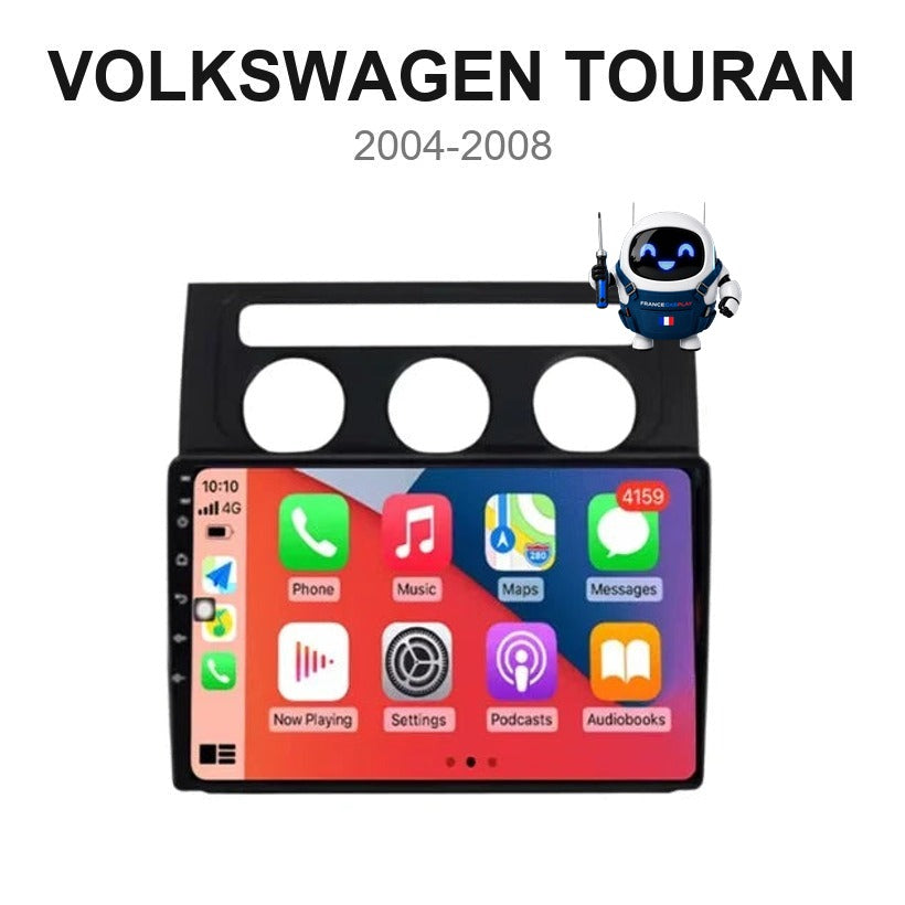 Écran CarPlay et Android Auto sans fil pour Volkswagen Touran (2004-2008)