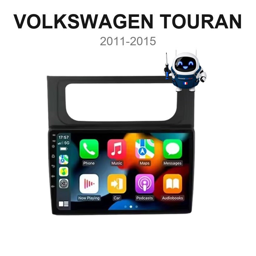 Écran CarPlay et Android Auto sans fil pour Volkswagen Touran (2011-2015)