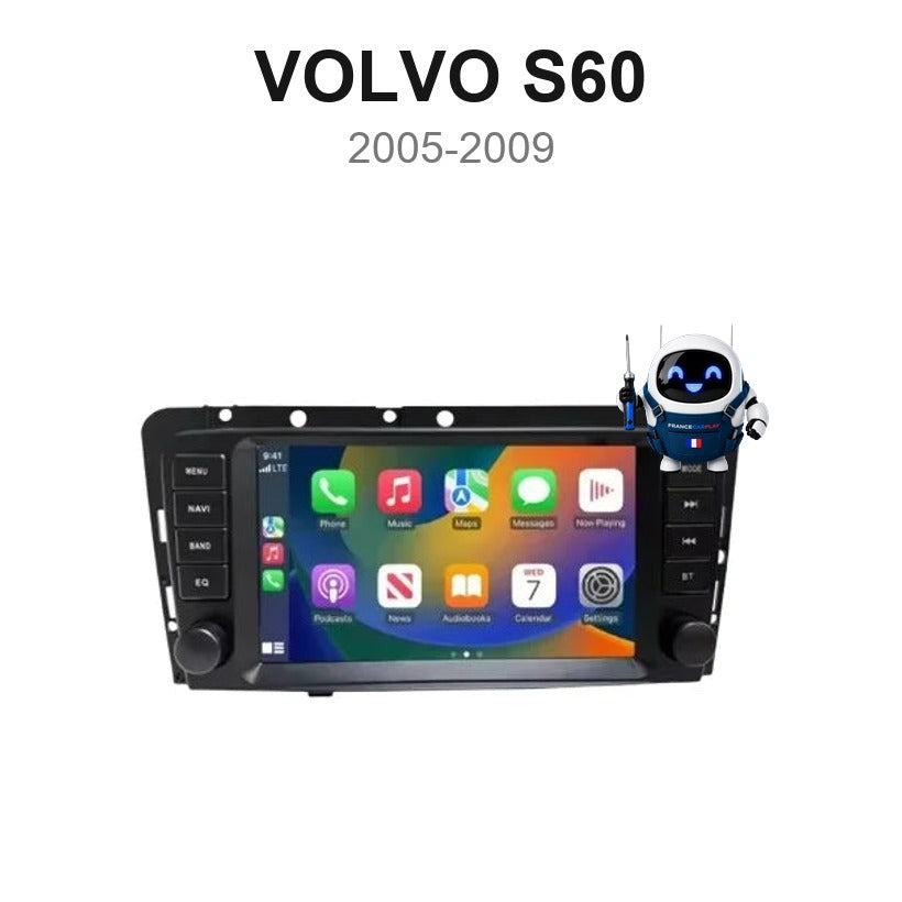 Écran CarPlay et Android Auto sans fil pour Volvo S60 (2005-2009)