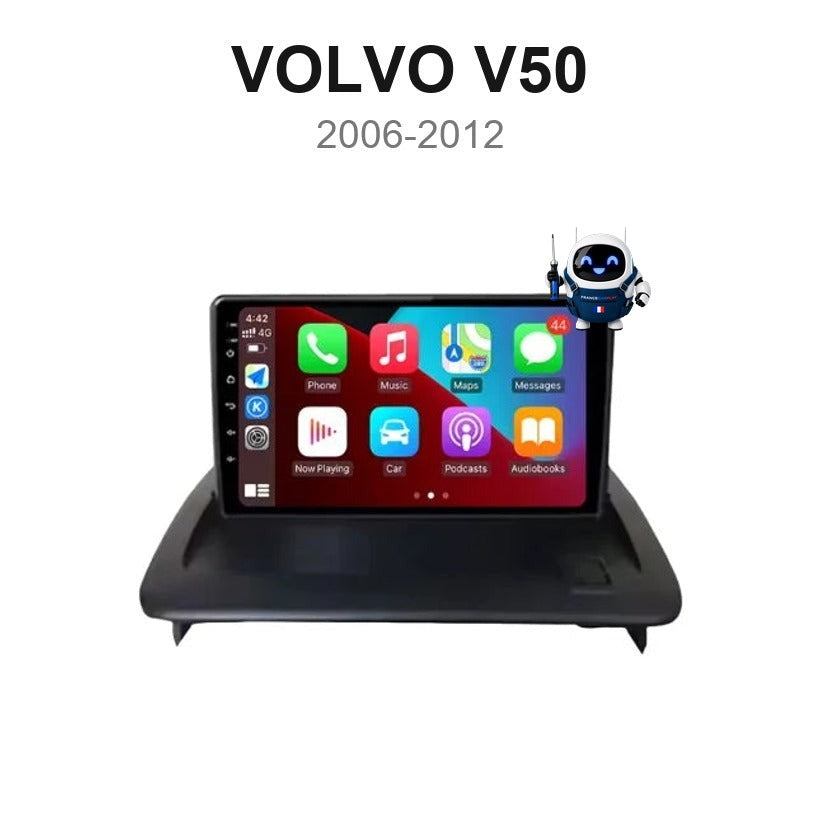 Écran CarPlay et Android Auto sans fil pour Volvo V50 (2006-2012)