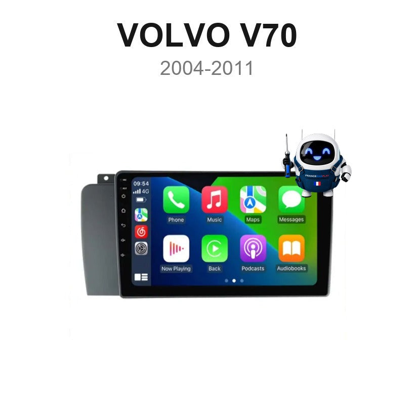 Écran CarPlay et Android Auto sans fil pour Volvo V70 (2004-2011)