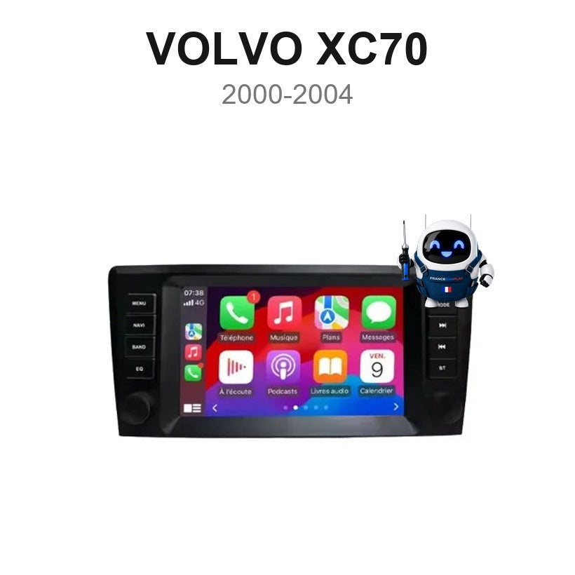 Écran CarPlay et Android Auto sans fil pour Volvo XC70 (2000-2004)