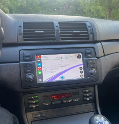 Écran tactile HD CarPlay et Android Auto pour BMW Série 3 E46