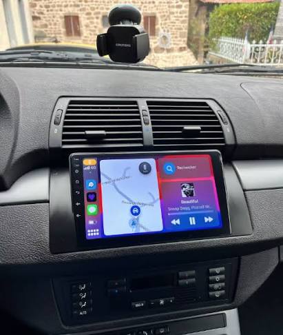 Écran tactile HD CarPlay et Android Auto pour BMW Série 5 E39 / X5 E53