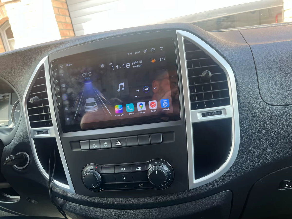 Écran tactile HD CarPlay et Android Auto pour Mercedes Vito W447