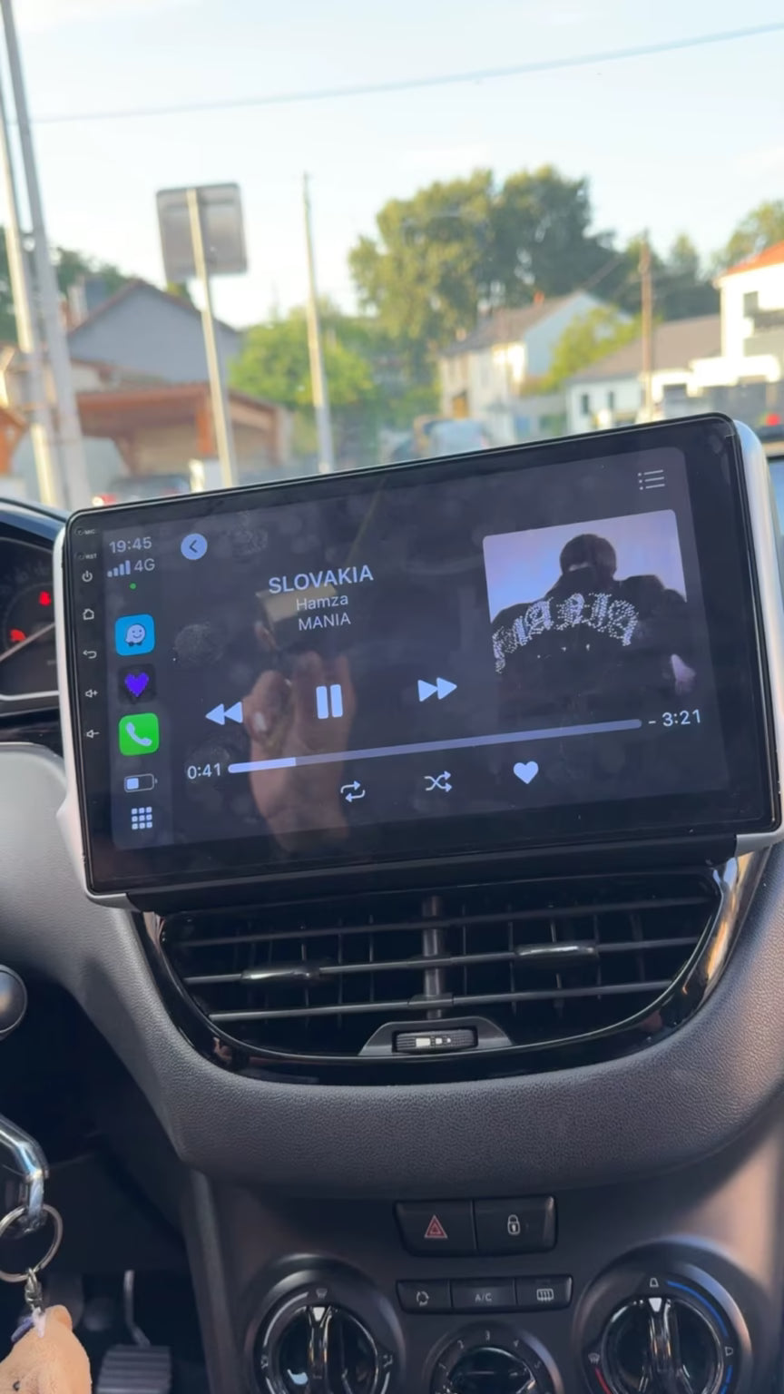 Écran tactile HD CarPlay et Android Auto pour Peugeot 208
