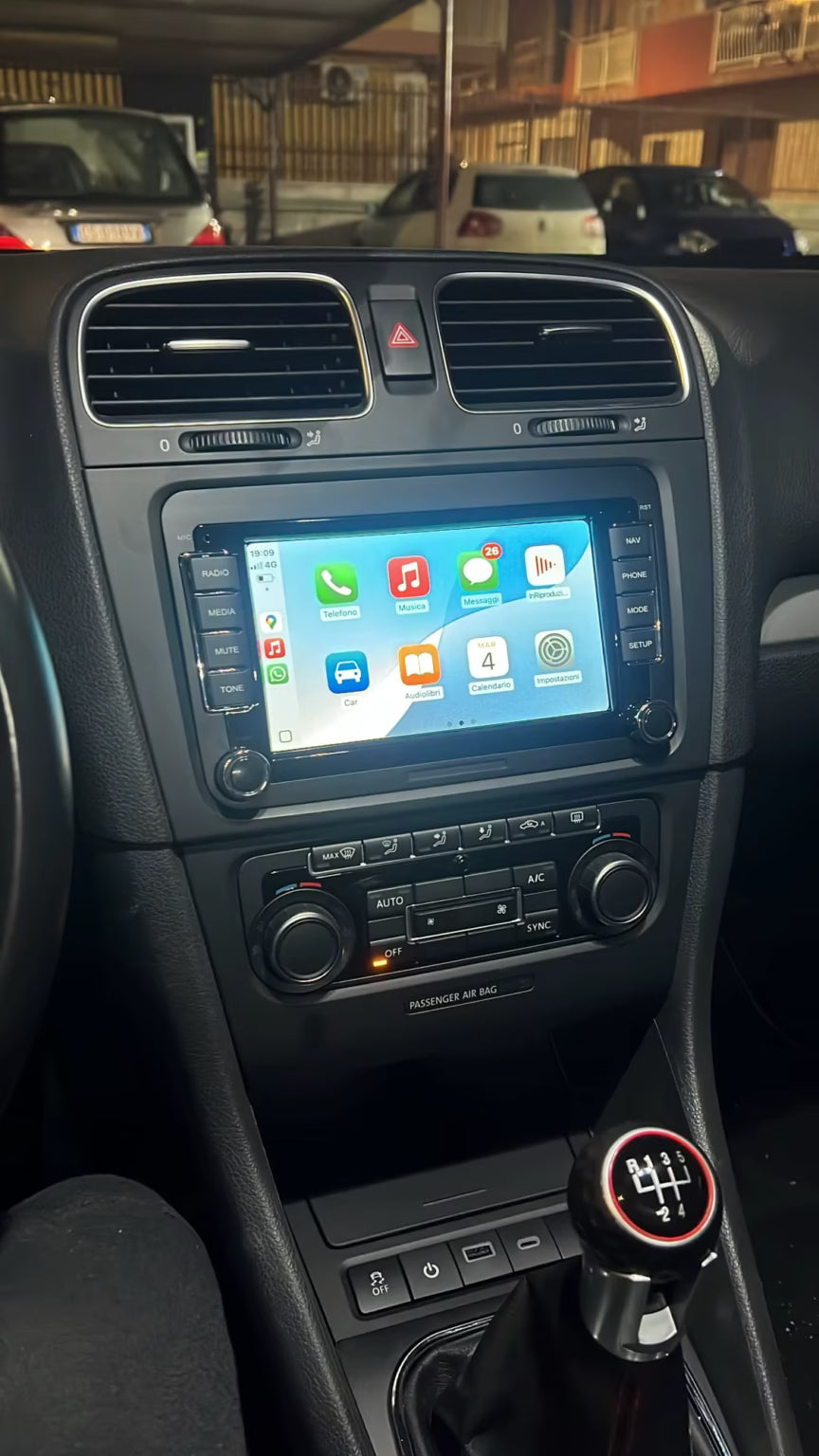 Écran tactile HD CarPlay et Android Auto pour Skoda Fabia