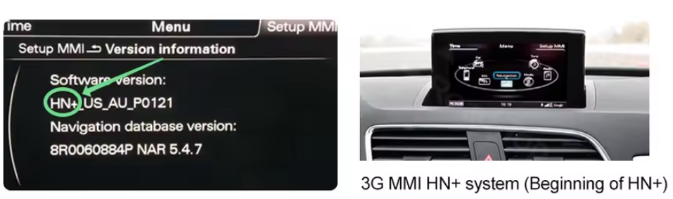 Façade autoradio dédiée à la Audi Q3 2013-2018