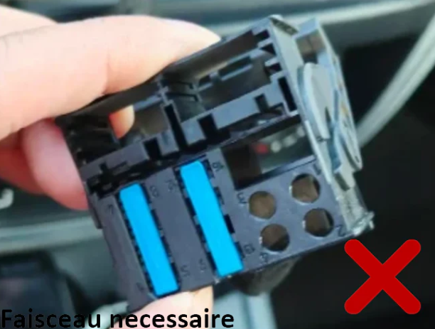 Façade autoradio dédiée à la Citroën C2 2001-2010