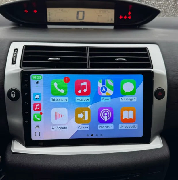 Façade autoradio dédiée à la Citroën C4 2004-2009