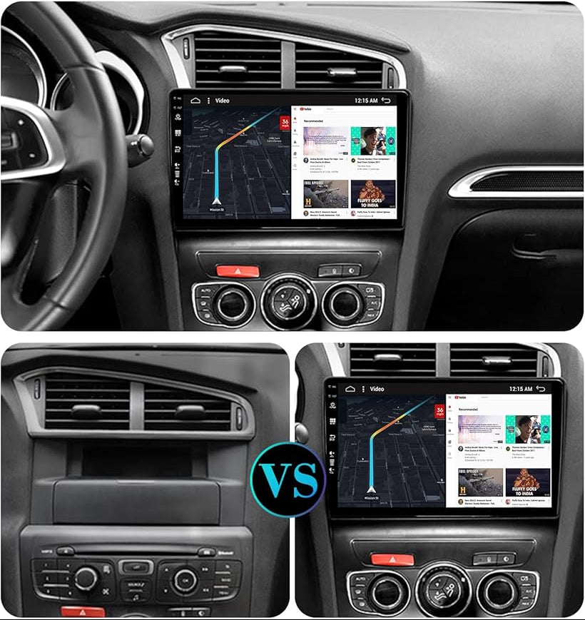 Façade autoradio dédiée à la Citroën DS4 2013-2017