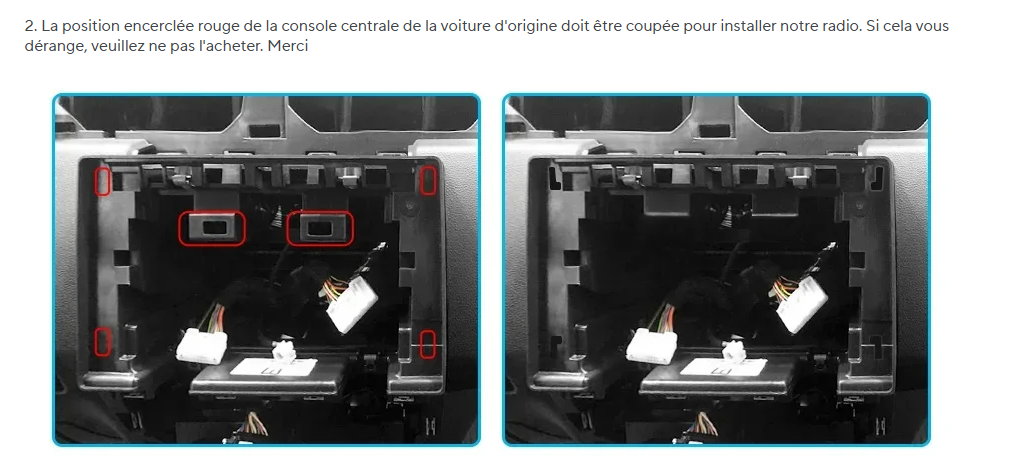 Façade autoradio dédiée à la Dacia Duster 2018-2021